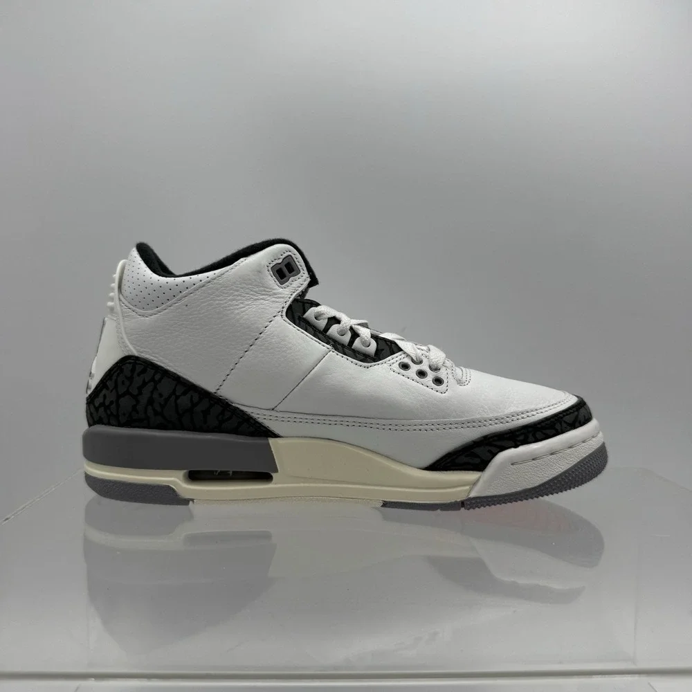 Brand New Air Jordan 3 Retro GS Summit White Cement Grey DM0967-106 Size 6.5Y